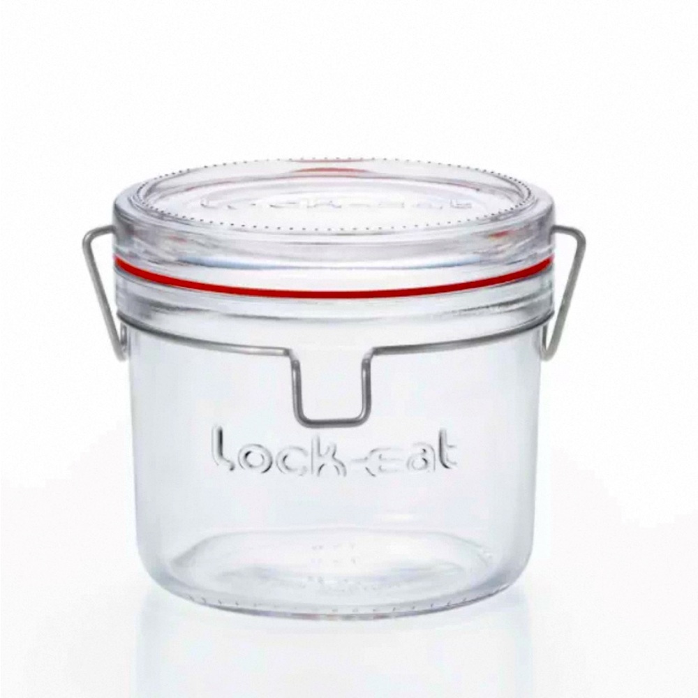 Luigi Bormioli Lock-Eat Glass Jar with Red Seal- 500ml